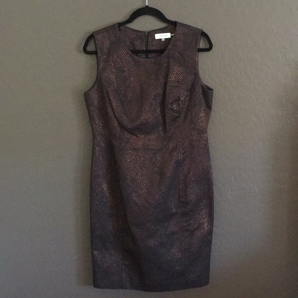Calvin Klein Black and Bronze Dress
